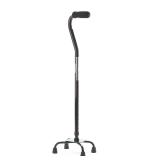 Medline Quad Cane, Small Base, Black - Reliable...