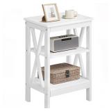VECELO End Table, Bedside Table, 24' Tall...
