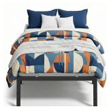 VASAGLE Twin Metal Bed Frame, 16 Inches Tall,...