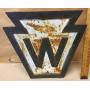 Cast Iron Railroad Whistle Keystone Sign 16"