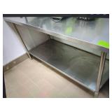 SS WORK TABLE WITH UNDERSELF