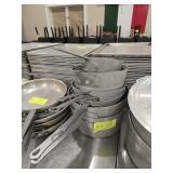 ASSORTED POTS  W/ HANDLES