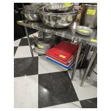 S S TABLE WITH UNDERSHELF