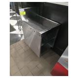 SS UNDERBAR GLASS RACK  W/ DRAINBOARD