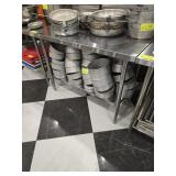SS TABLE W/ UNDERSHELF