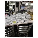 SETS OF ESPRESSO CUPS  AND SAUCERS
