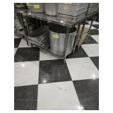 SS TABLE W/ UNDERSHELF