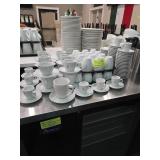 LOT OF ASSORTED  COFFEE CUPS AND  SAUCERS