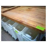 BUTCHER BLOCK PREP TABLE