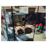 BLACK METRO SHELVING- NO CONTENTS