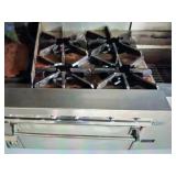 JADE 4 BURNER / FLAT TOP GRILL OVEN