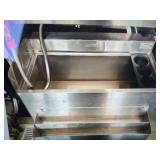 SS ICE BIN WITH SIDE BOTTLE HOLDERS AND FRONT