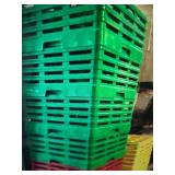 LOT OF GLASS RACKS
