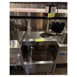 GLASS TENDER SS UNDERCOUNTER DRAIN BOARD WITH