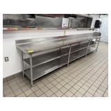 GLASSTENDER SS CABINET W/ DOUBLE UNDERSHELF