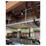 GLASS RACK METAL OVERSHELF