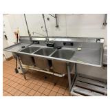 EAGLE SS 3 COMPARTMENT SINK