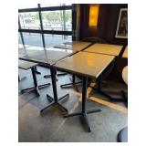 HIGH TOP SQUARE OUTDOOR GRANITE TOP TABLES