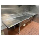 SS 3 COMPARTMENT SINK
