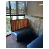 SECTION OF BOOTH SEATING - BLUE / ORANGE