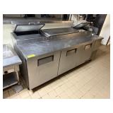 TRUE SS 3 DOOR PIZZA PREP BAIN MARIE MODEL: