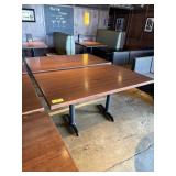 WOODEN TABLES DOUBLE BASE