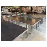 DARK WOODEN 9 FT COMMUNITY TABLE