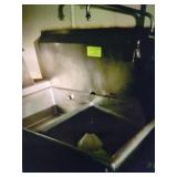 2 COMPARTMENT SINK WITH FAUCET