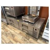 TRUE 4 DRAWER REFRIGERATED GRILL STAND - 82 INCH