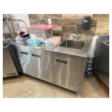 SS CABINET W SINK - 5 FT X 30 INCH