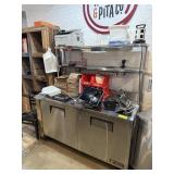TRUE SS 2 DOOR LOWBOY W DOUBLE OVERSHELF
