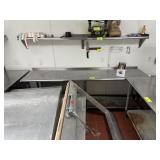 SS TABLE W UNDERSHELF - 6 FT