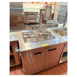 CUSTOM SS 2 DOOR BAIN MARIE REFRIGERATOR