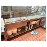 SS CUSTOM STEAM TABLE W 3 INGREDIENT BAY