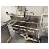 SS 3 COMPARTMENT SINK