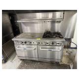 COOK RITE 4 BURNER, 36 INCH GRIDDLE W DOUBLE OVEN