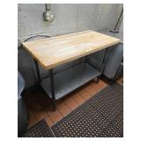 BUTCHER BLOCK TABLE