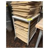 POLIBOARD TOP HALF SIZE BAKERS RACK ON CASTER