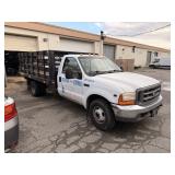 FORD F350 XL RACK BODY W/ LIFT GATE - 106K MILES