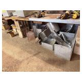 METAL MATERIAL UNDER TABLE