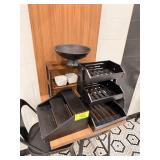 ASSORTED WOODEN COUNTERTOP RACKS