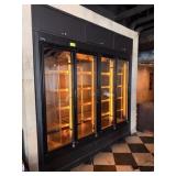 4 GLASS DOOR REACH IN REFRIGERATOR