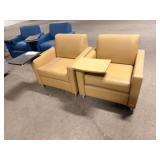 BEIGE LEATHER CHAIRS