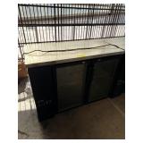 2 GLASS DOOR LOWBOY BAR BACK REFRIGERATOR