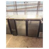 2 GLASS DOOR LOWBOY BAR BACK REFRIGERATOR