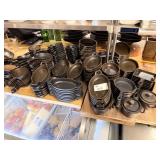 ASSORTED CAST IRON PANS