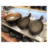 CAST IRON PANS ASSORTED
