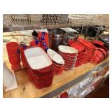 ASSORTED RED DISHES