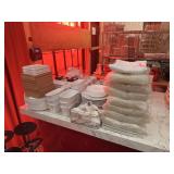 ASSORTED SMALL WHITE DISHES