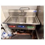 SS 3 COMPARTMENT SINK